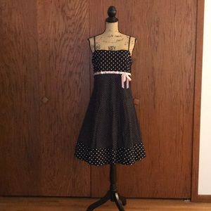 Pulse Fit & Flare Polka Dot Dress EUC